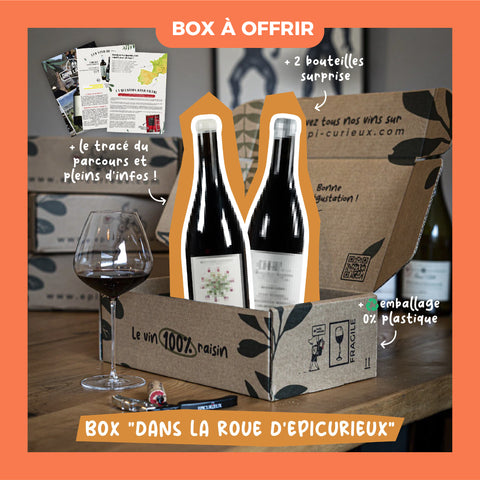 Box à offrir "Dans la roue d'Epi-curieux" - 2 bouteilles