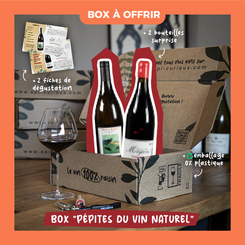 Box à offrir "Pépites du vin naturel" - 2 bouteilles