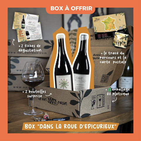 Box à offrir "Dans la roue d'Epi-curieux" - 2 bouteilles