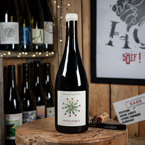 bouteille de vin rouge Fleurie initiatique